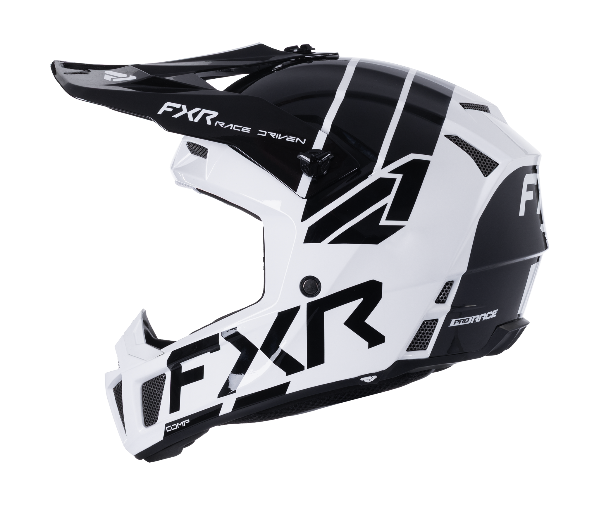 FXR Youth Motocross Helmet Clutch - White / Black