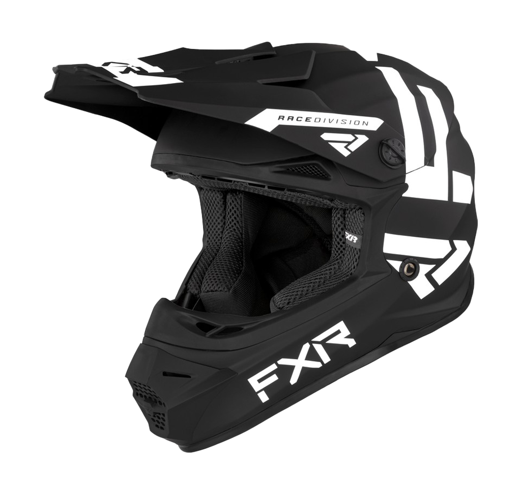FXR Youth Motocross Helmet Legion - Black / White