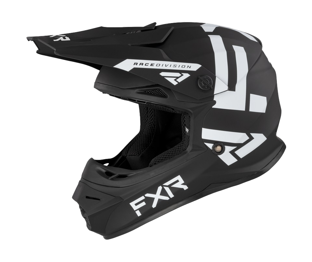 FXR Youth Motocross Helmet Legion - Black / White