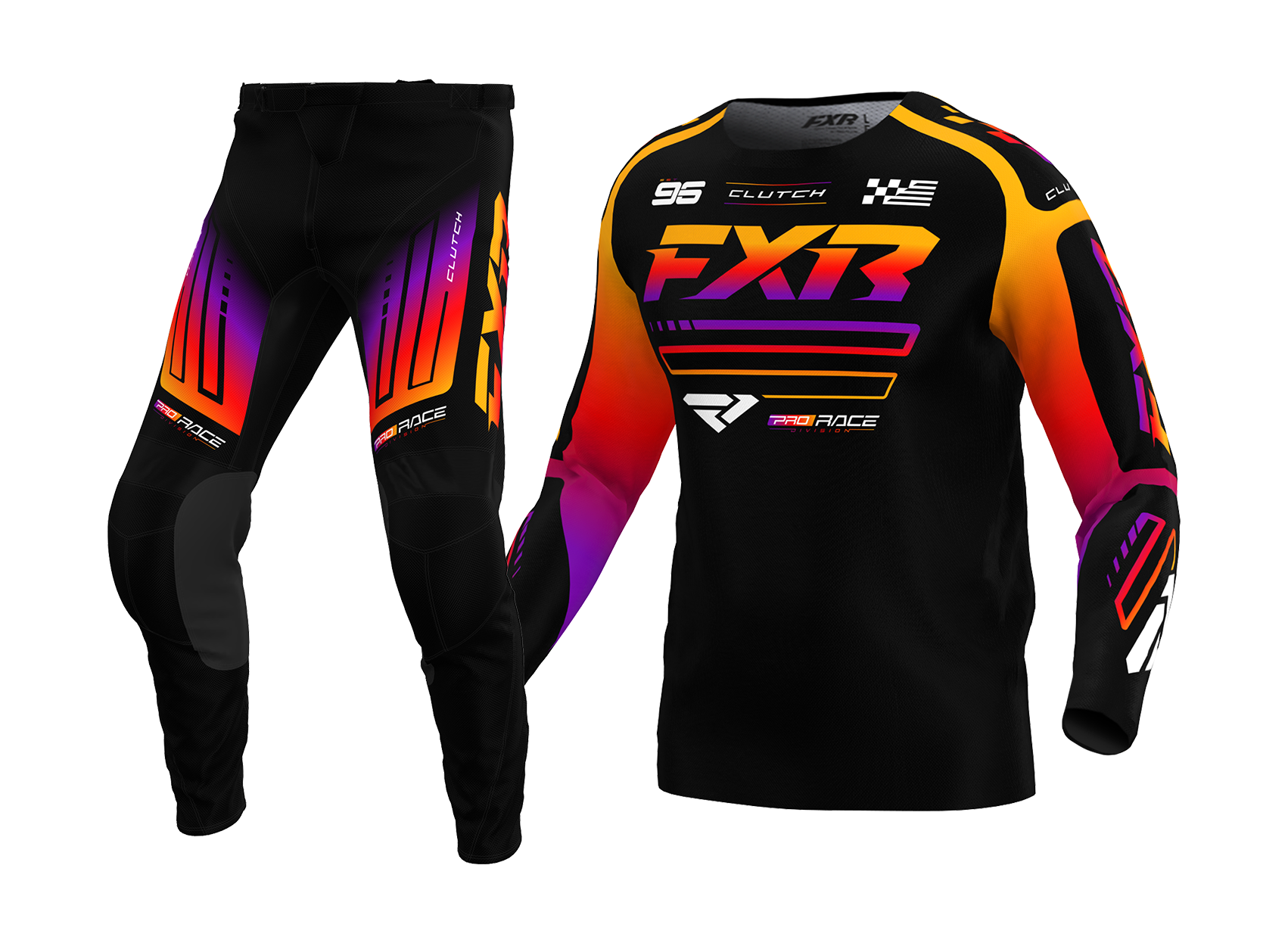 FXR Youth Motocross Gear Clutch - Black / Spectrum