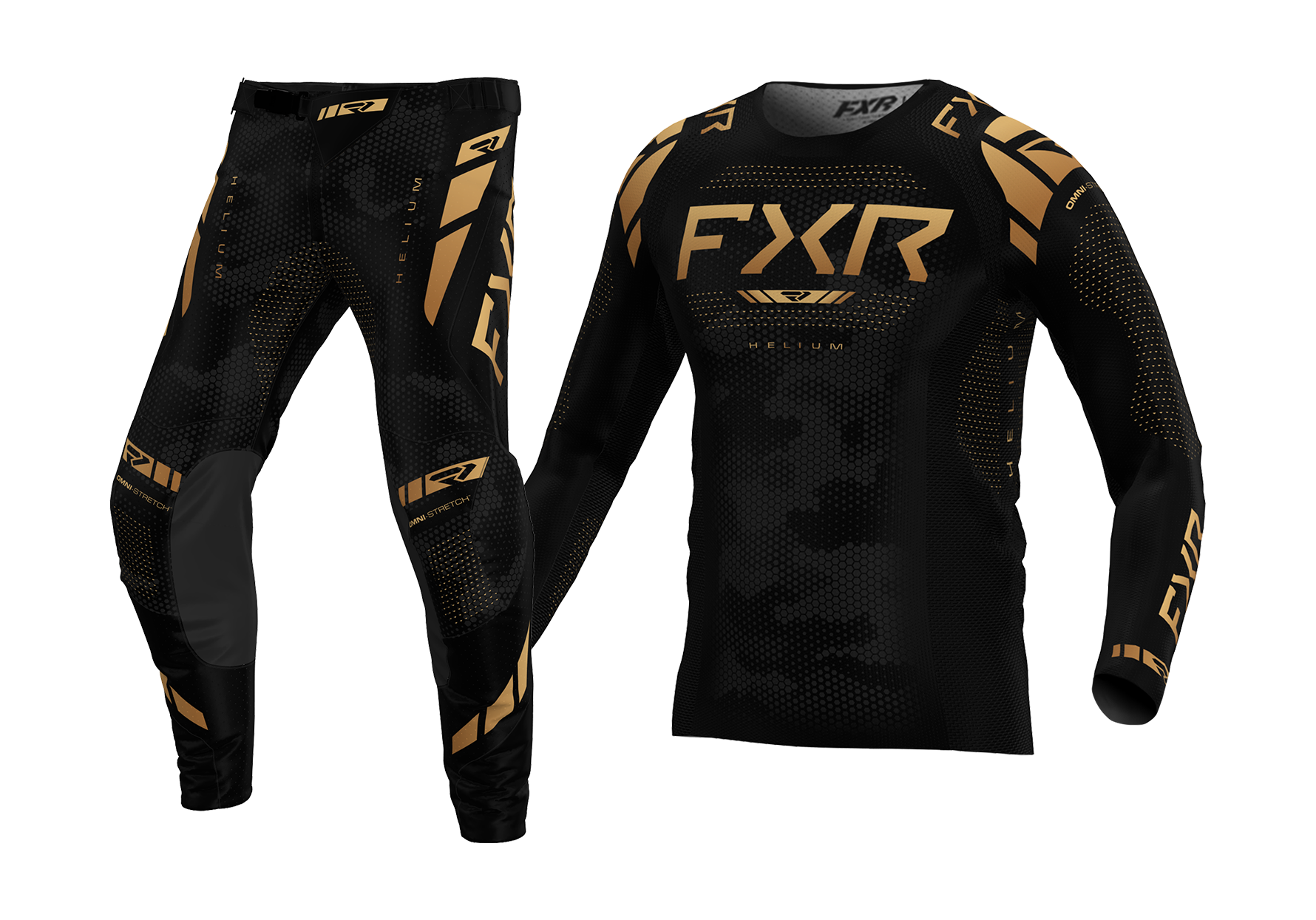 FXR Youth Motocross Gear Helium - Texas Tea