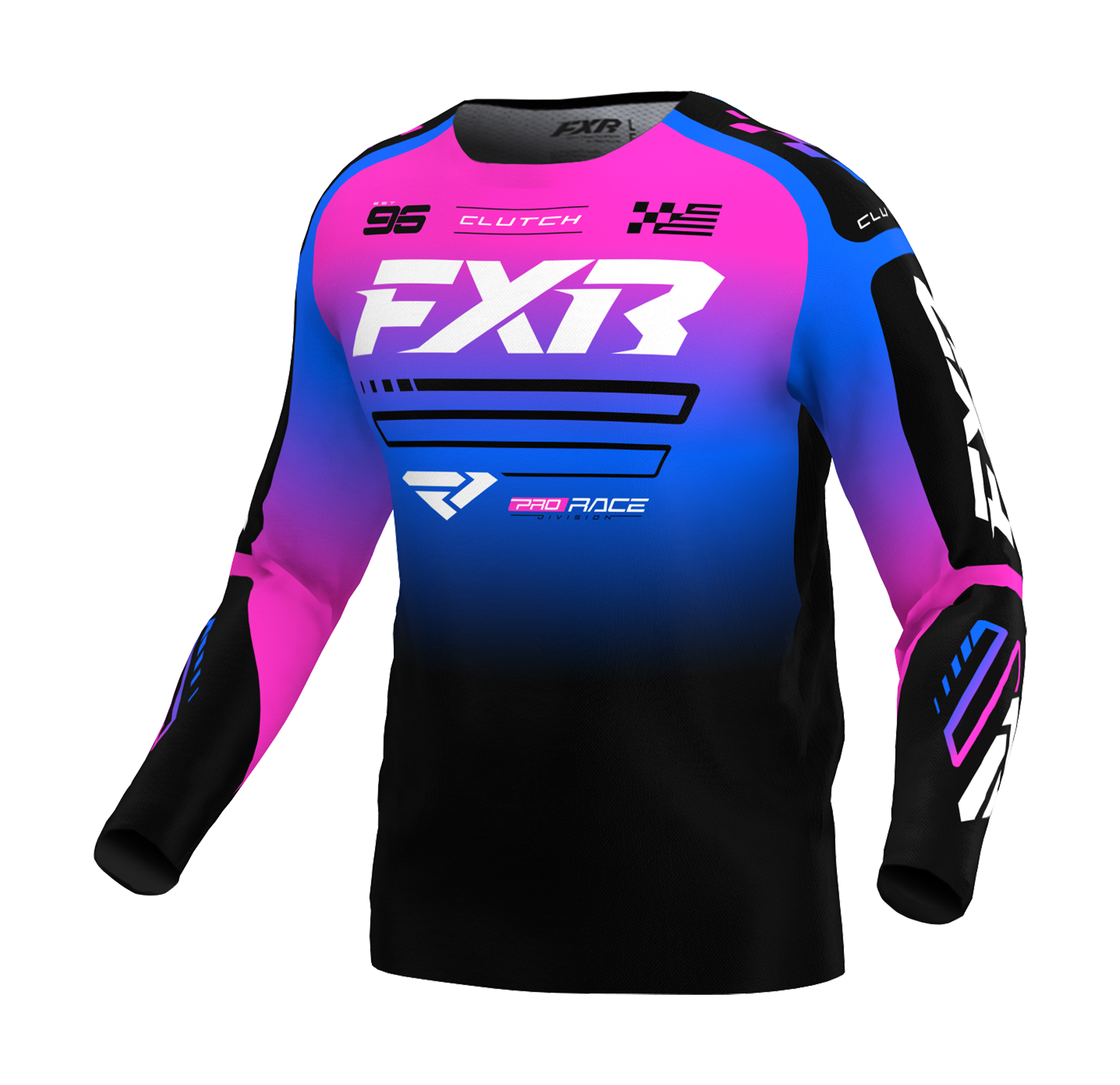 FXR Mini Motocross Gear Clutch - Black / Blue / Pink