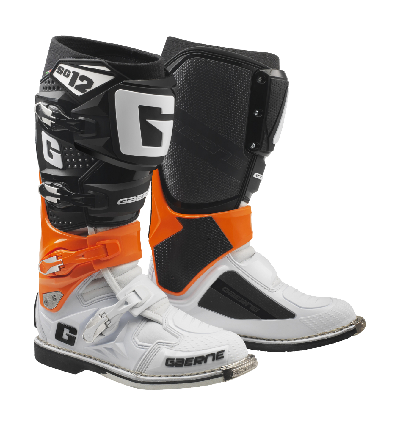 Gaerne Motocross Boots SG-12 - Orange / Black / White
