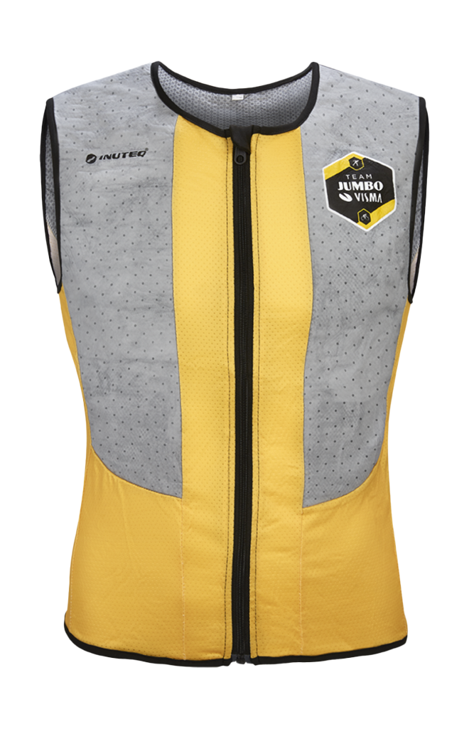 Inuteq Cooling Vest Bodycool Xtreme LE Jumbo Visma - Yellow / Grey