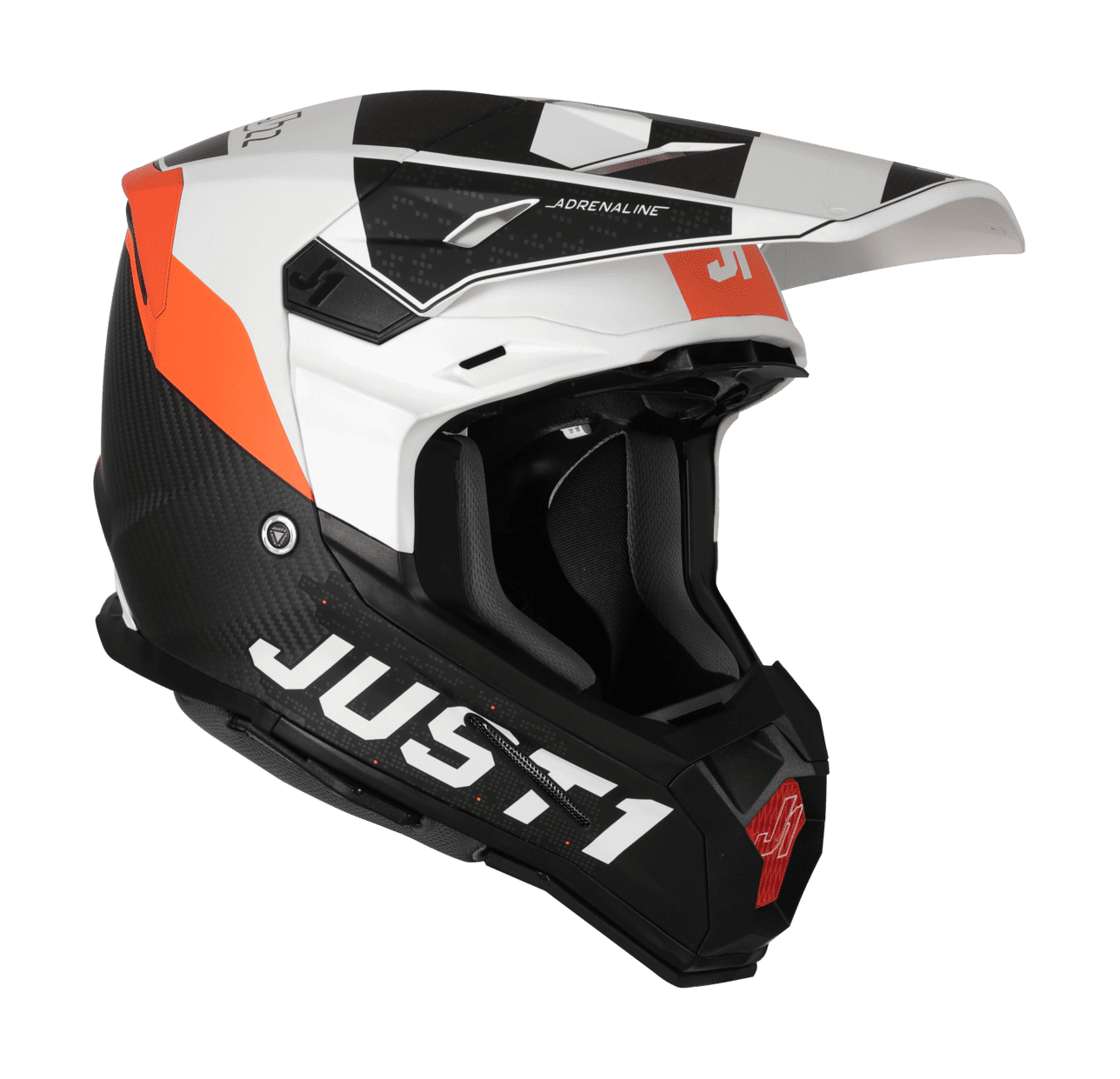 Just1 Motocross Helmet J22C Adrenaline - Orange / White / Carbon