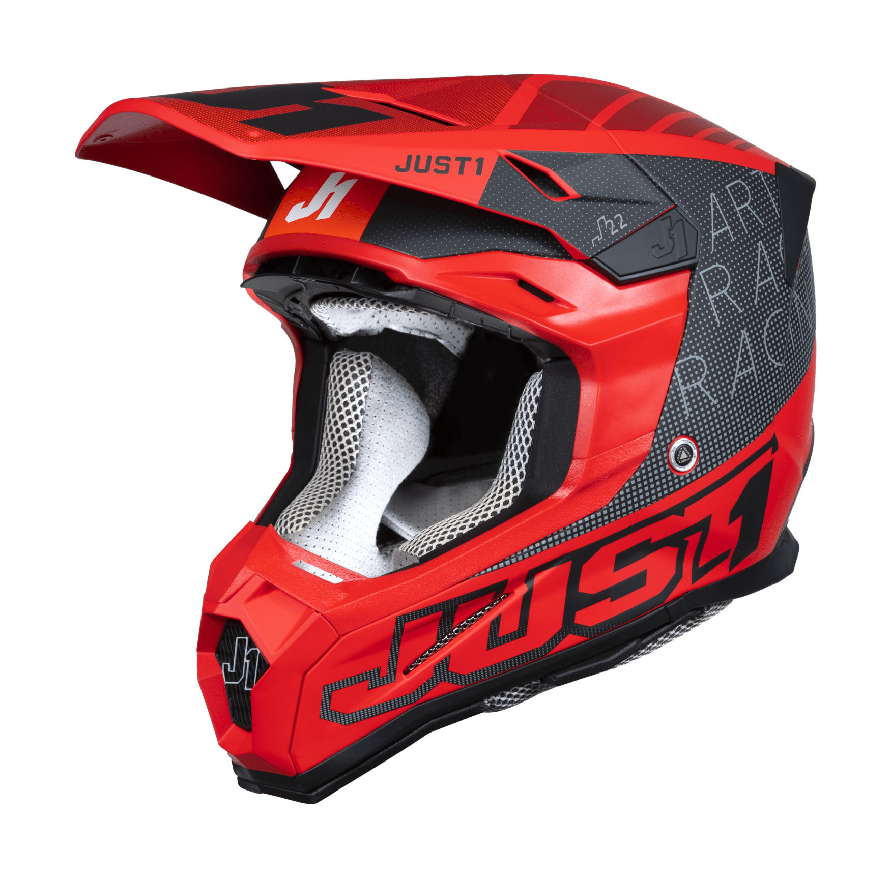 Just1 Motocross Helmet J22F Dynamo - Red / Black