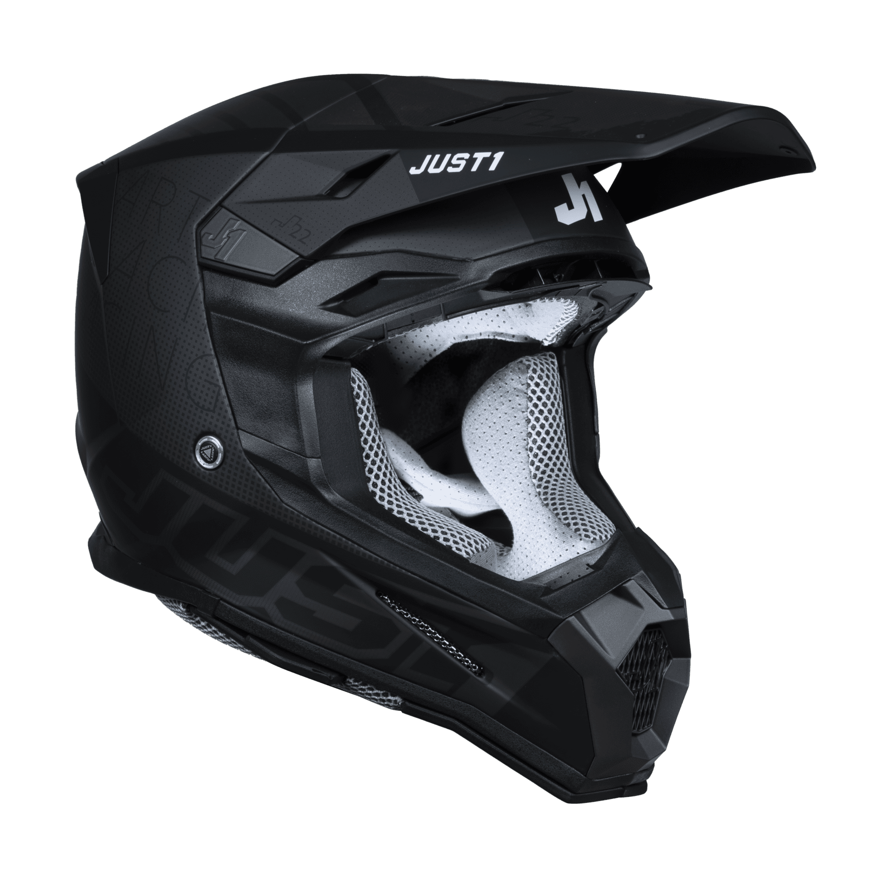 Just1 Motocross Helmet J22F Dynamo - Black / Grey
