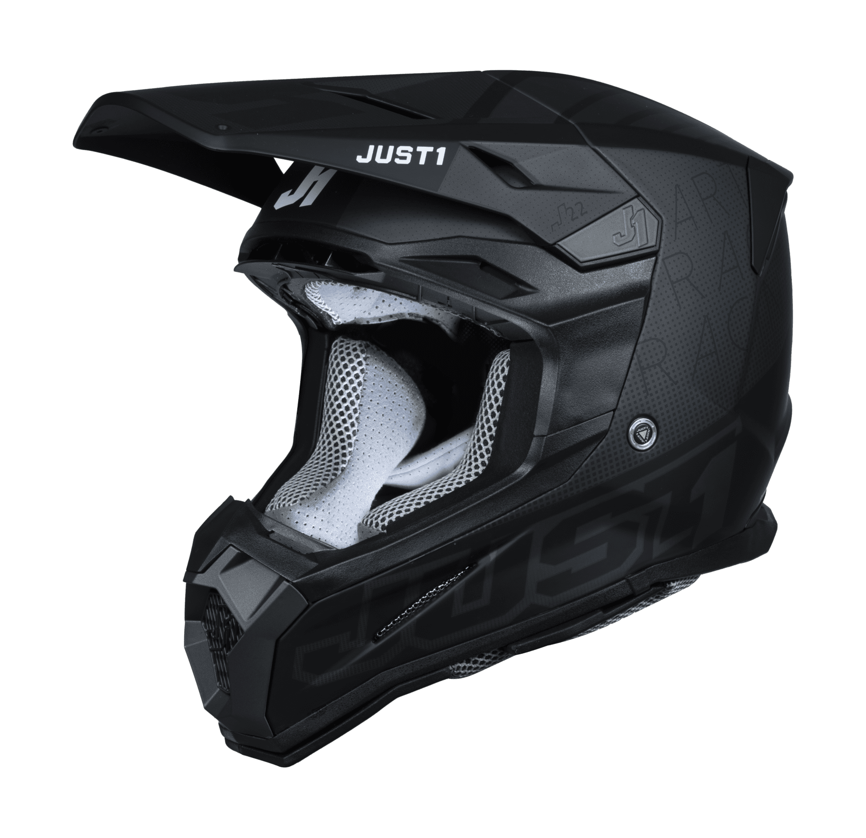 Just1 Motocross Helmet J22F Dynamo - Black / Grey