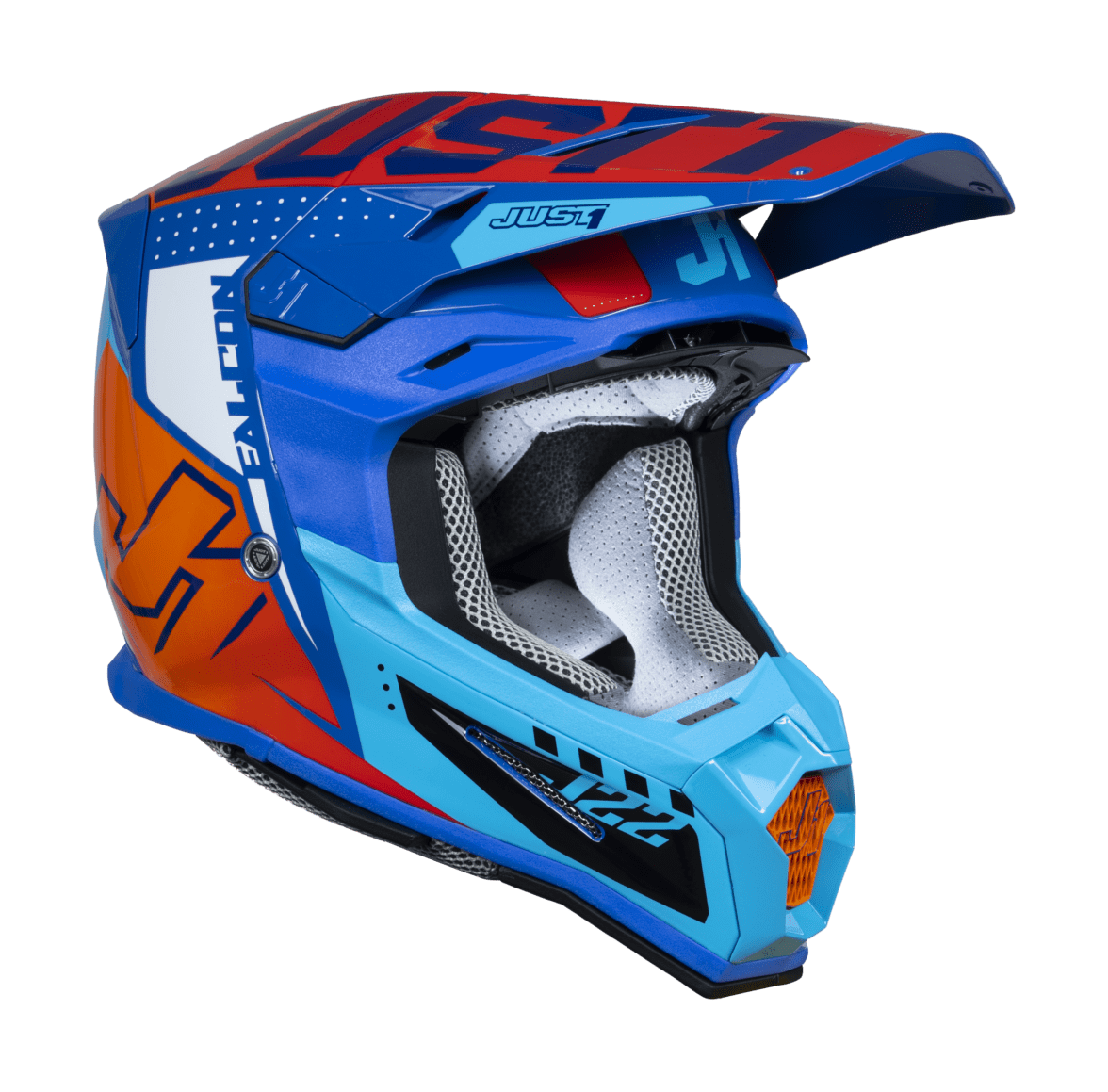 Just1 Motocross Helmet J22F Falcon - Orange / Blue