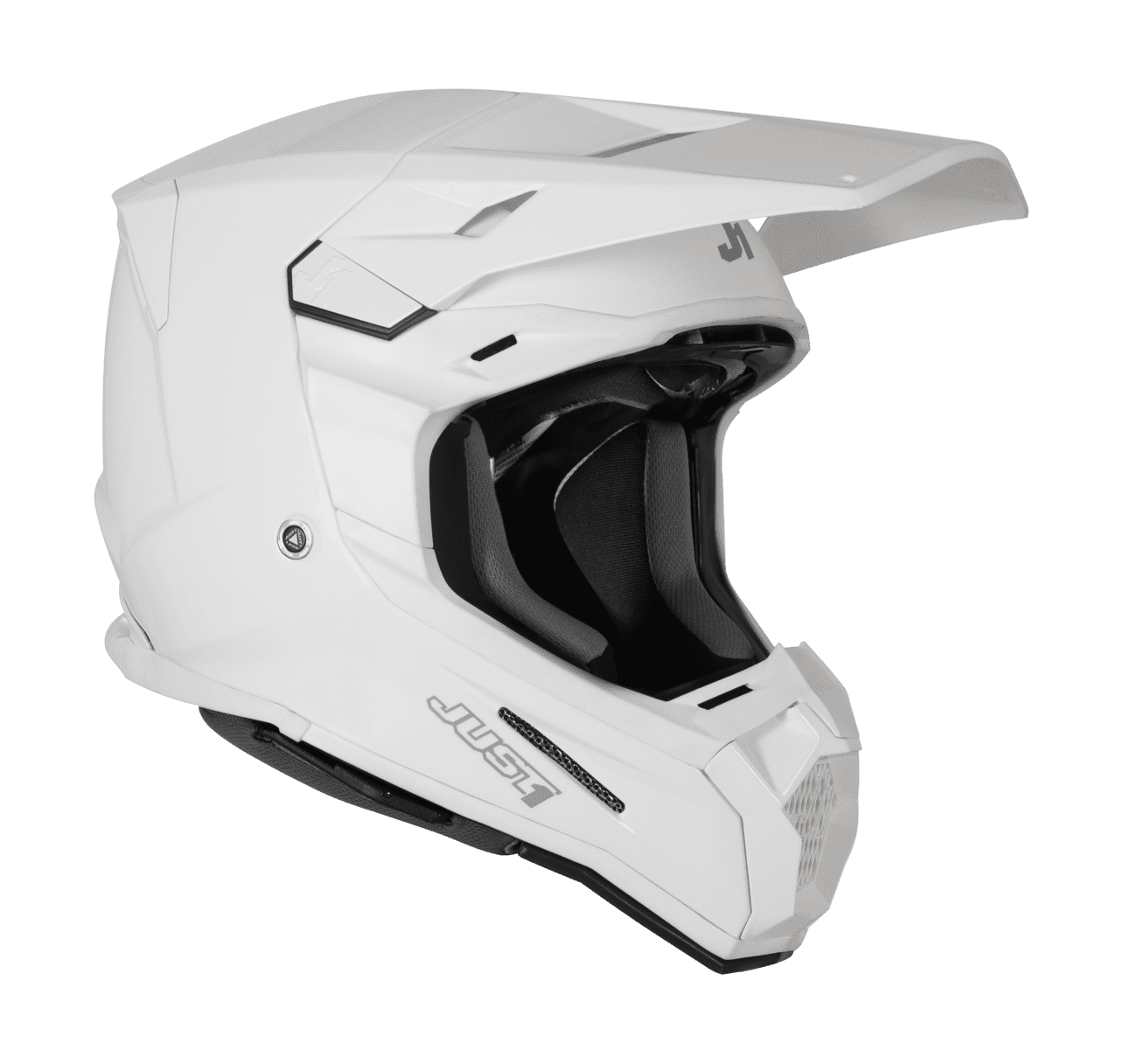 Just1 Motocross Helmet J22F Solid - White