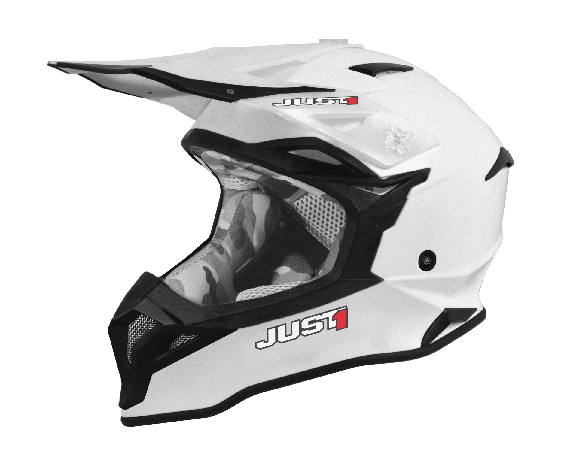 Just1 Motocross Helmet J39 Solid - White