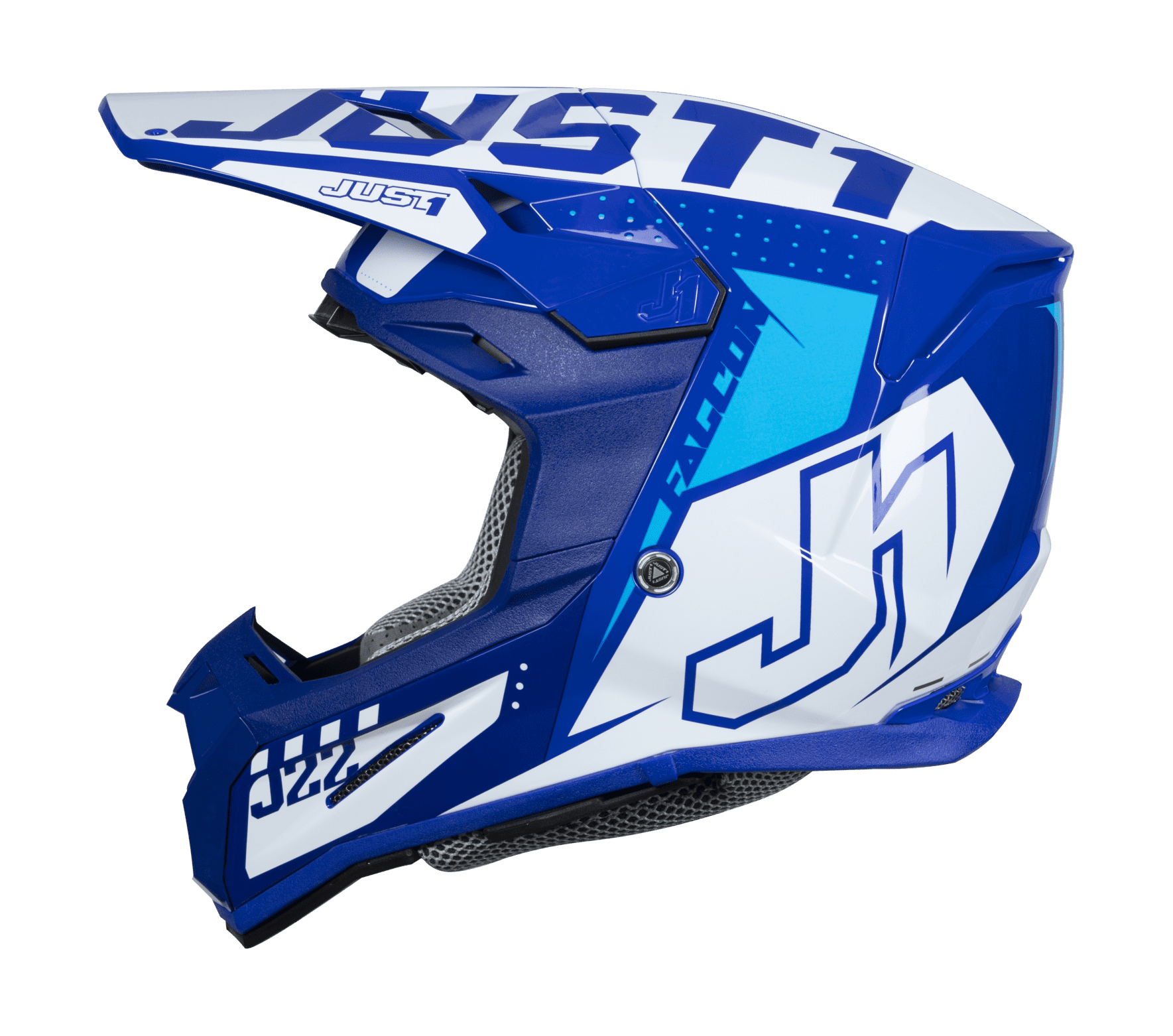 Just1 Youth Motocross Helmet J22F Falcon - Blue / White