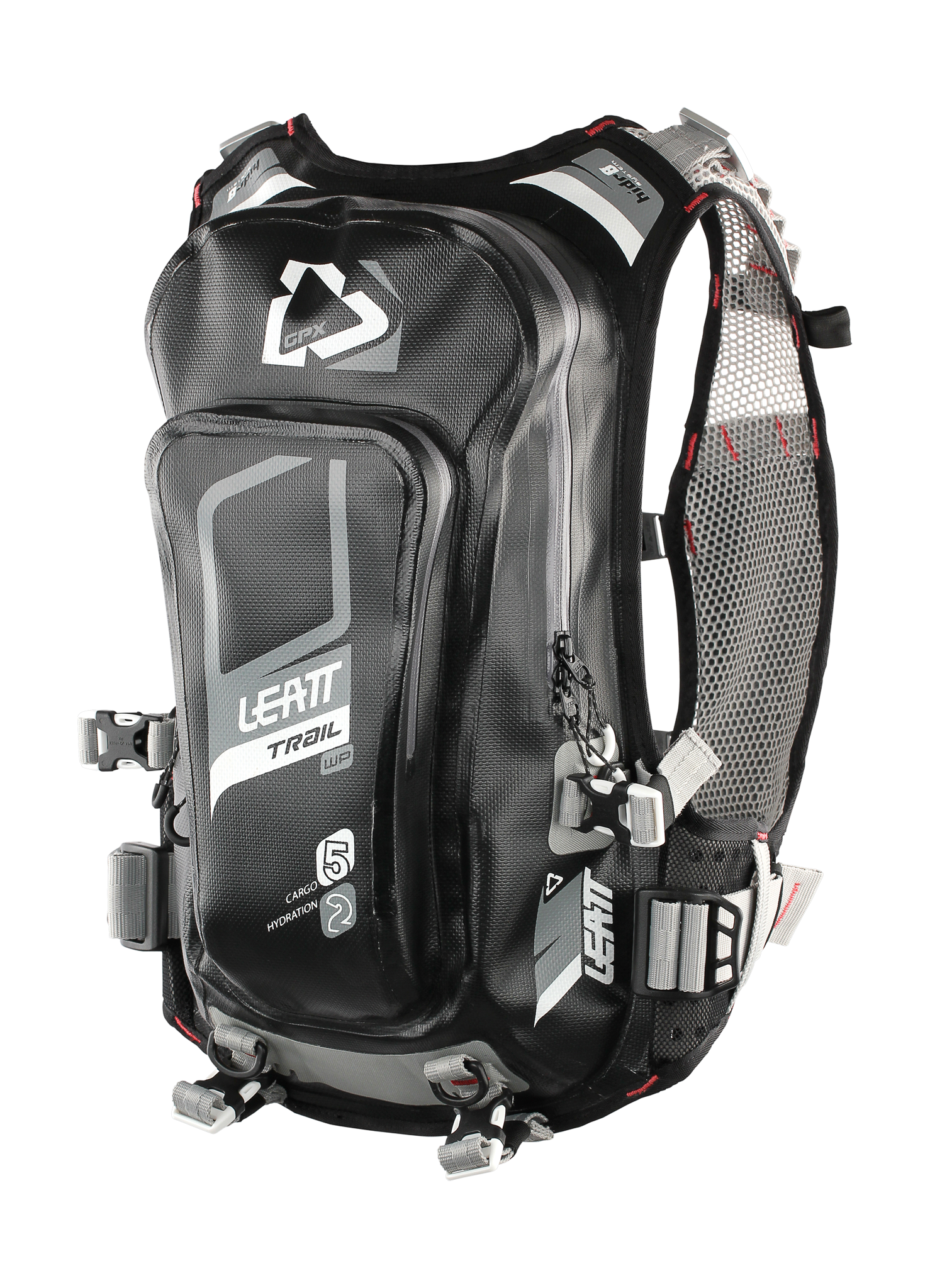 Leatt Hydration Bag GPX 2.0 Trail WP - Black / Grey - 5 L + 2 L