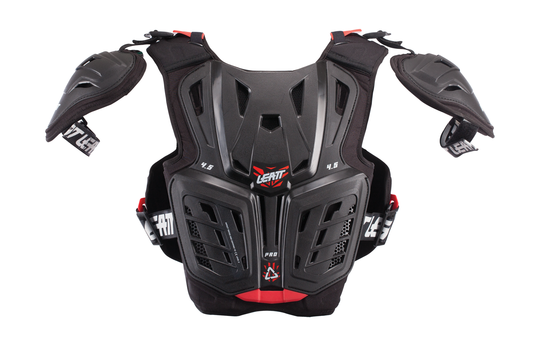 Leatt Youth Chest Protector 4.5 Pro - Black / Red