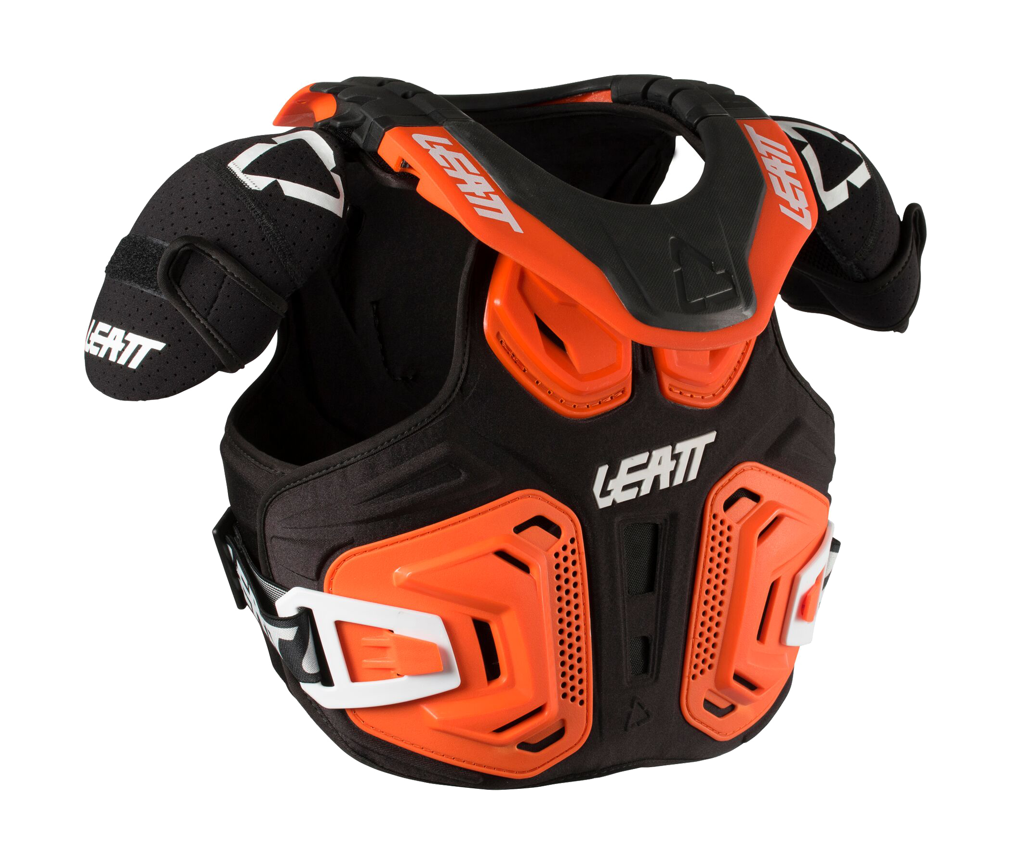 Leatt Youth Chest Protector Vest Fusion 2.0 - Orange / Black