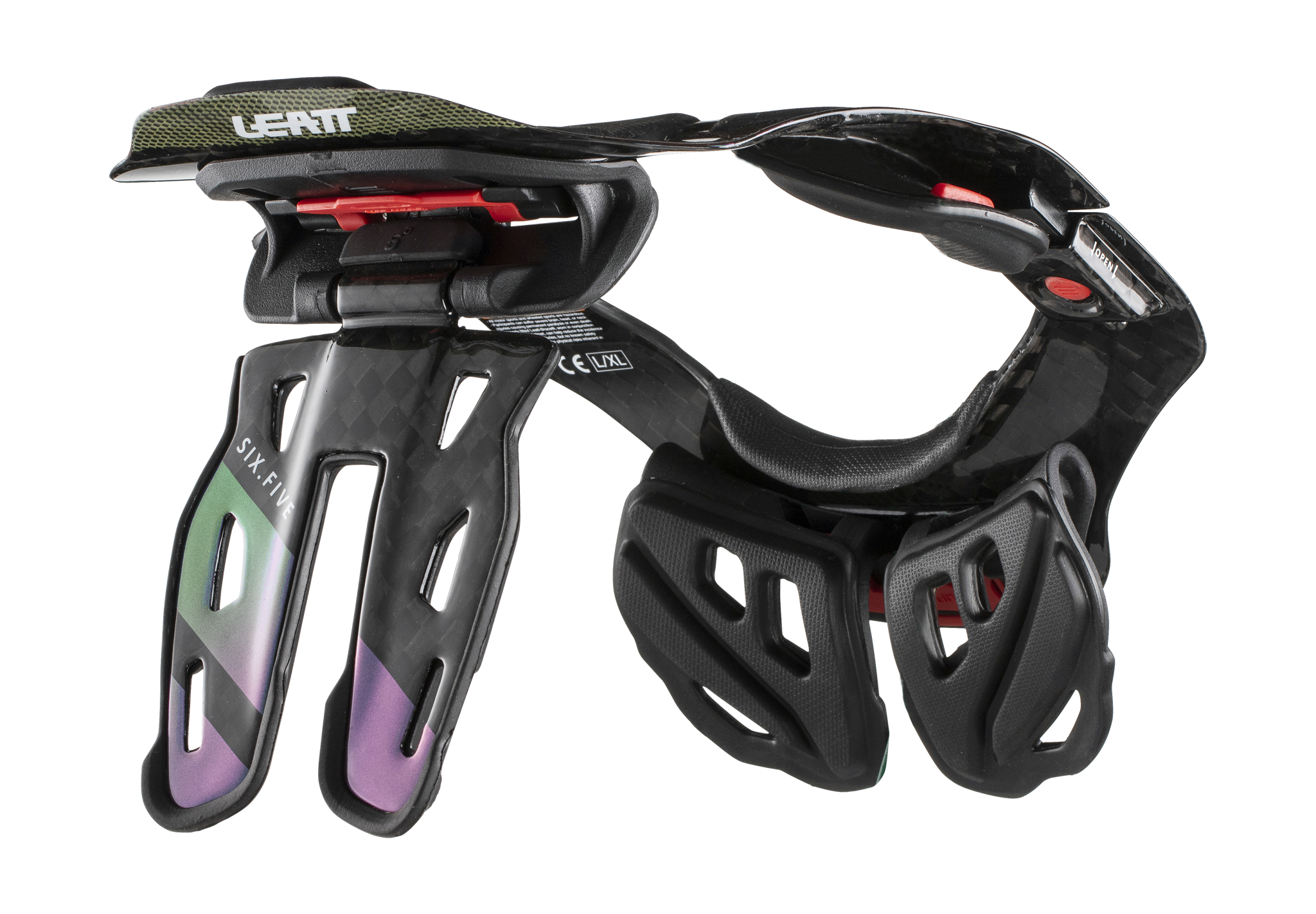 Leatt Neck Brace GPX 6.5 Carbon - Carbon / Hologram