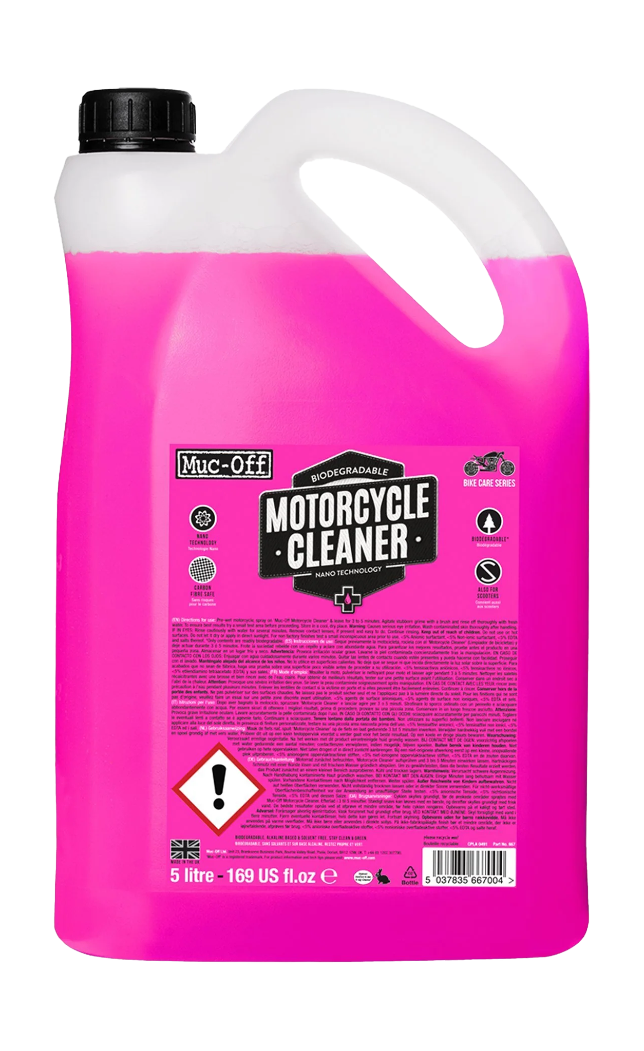 Muc-Off Motorcycle Cleaner Nano Tech - 5 L