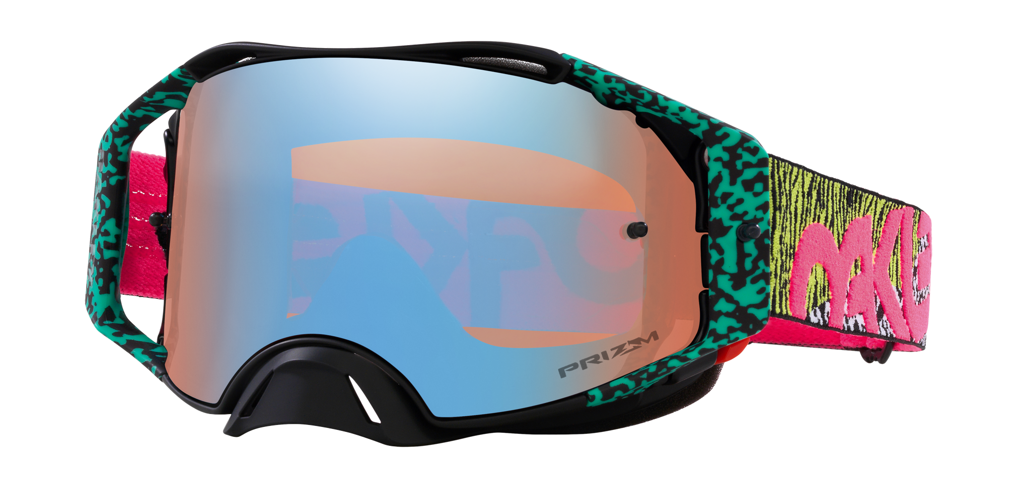 Oakley Motocross Goggle Airbrake MX Bengal Venom - Prizm Sapphire Iridium