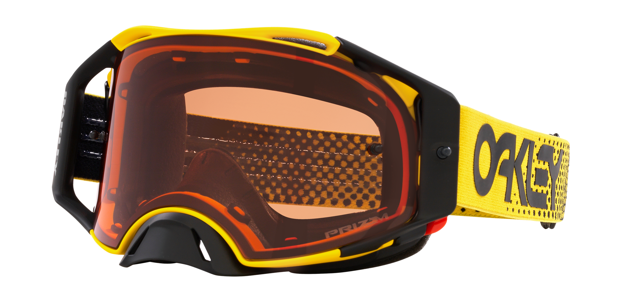 Oakley Motocross Goggle Airbrake MX Moto Yellow B1B - Prizm Bronze