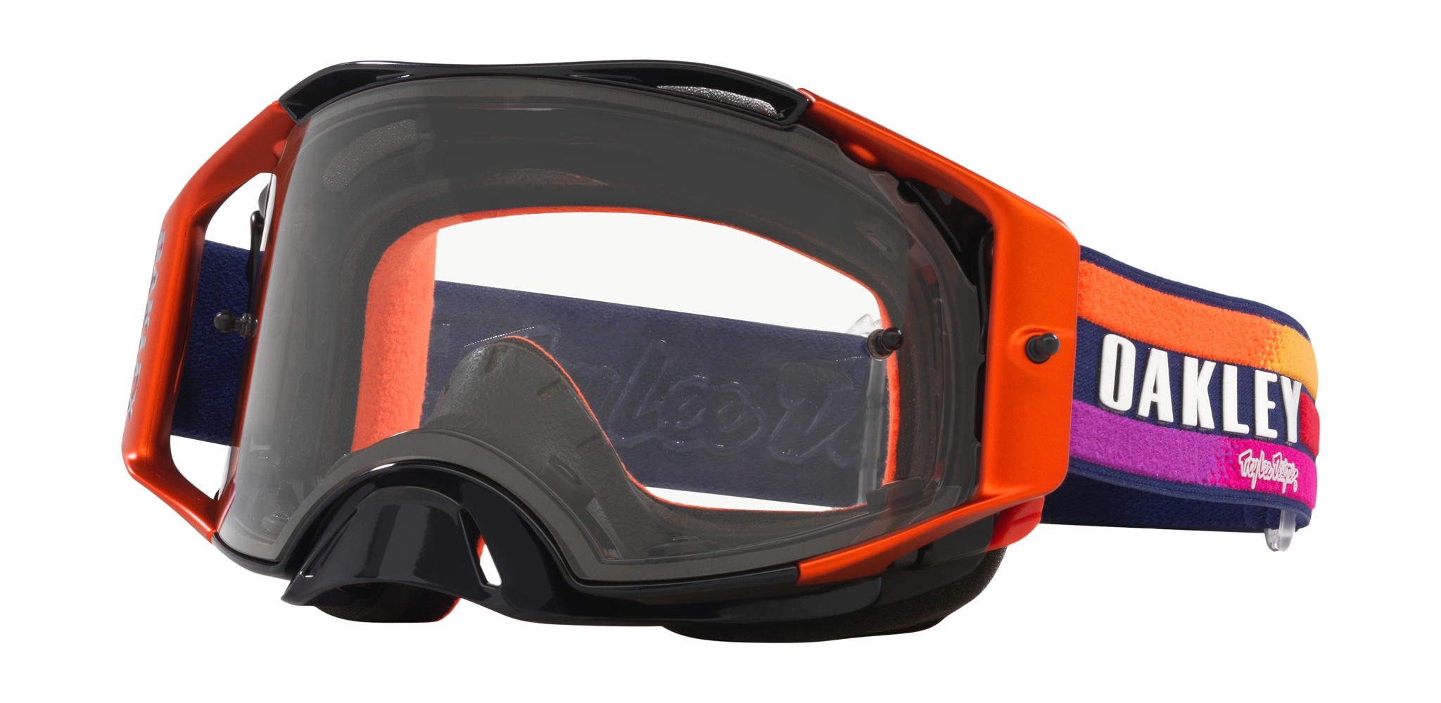 Oakley Motocross Goggle Airbrake MX Navy Sunrise - Clear