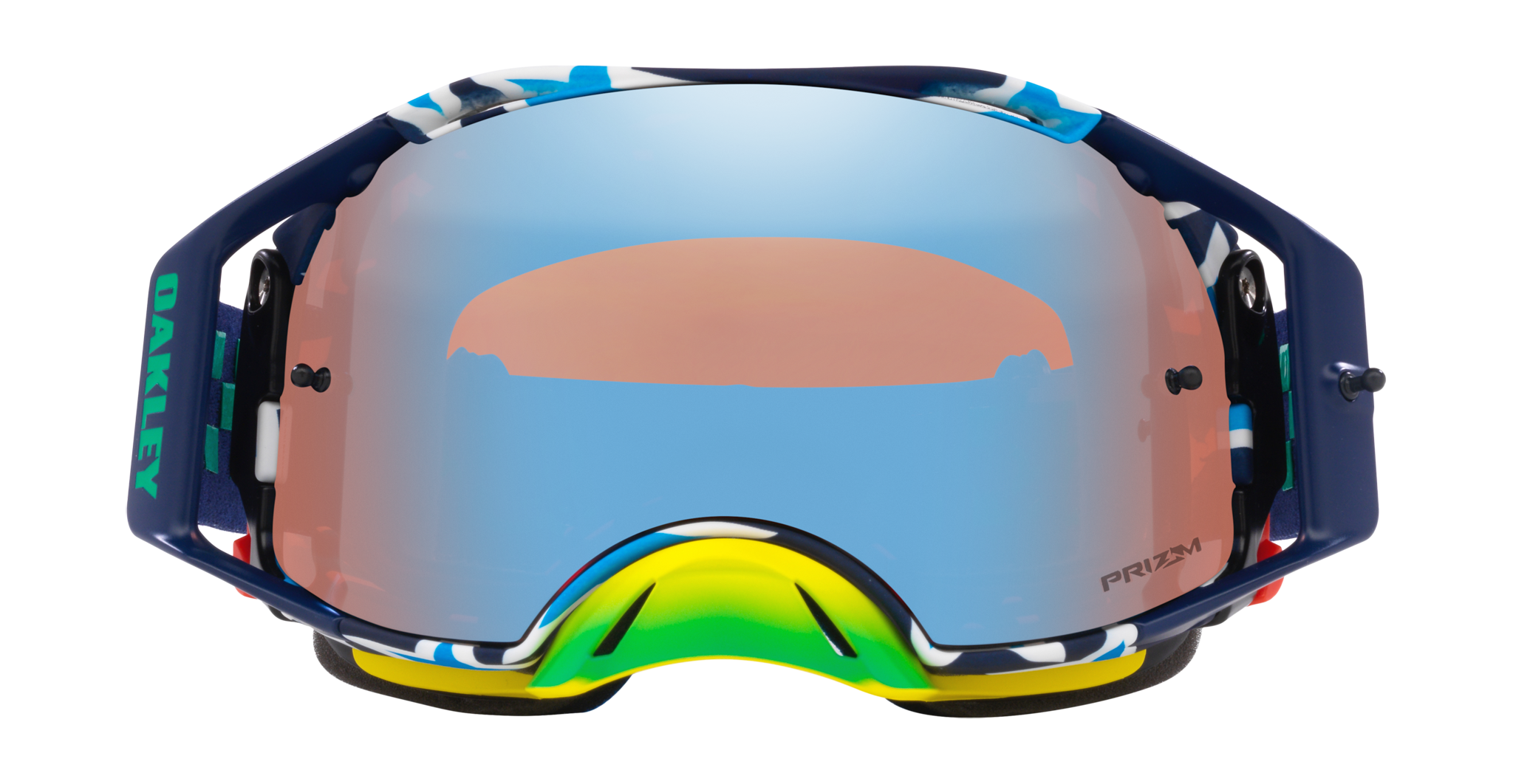 Oakley Motocross Goggle Airbrake MX TLD Blue Banner - Prizm Sapphire Iridium
