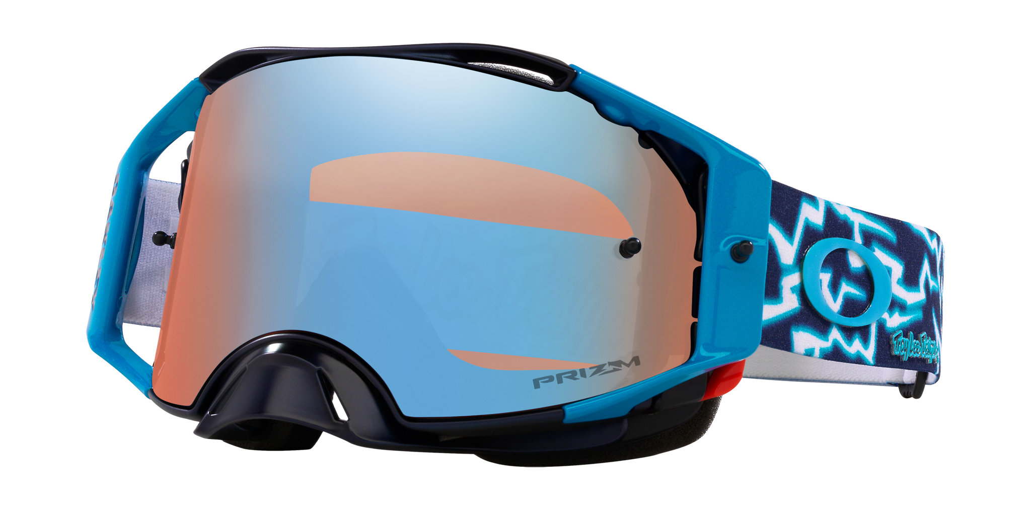 Oakley Motocross Goggle Airbrake MX TLD Blue Lightning - Prizm Sapphire Iridium