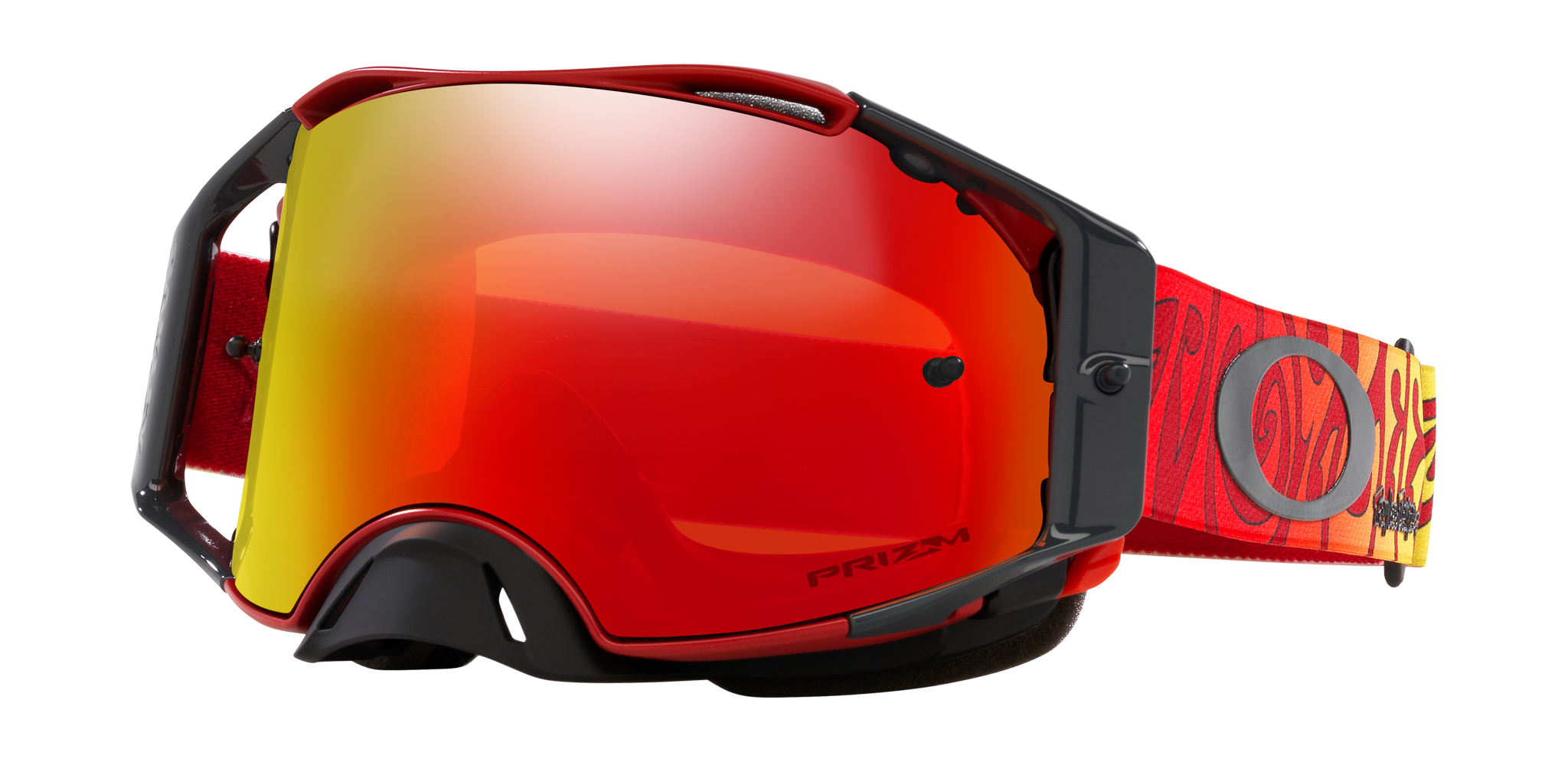 Oakley Motocross Goggle Airbrake MX TLD Trippy Red - Prizm Torch Iridium