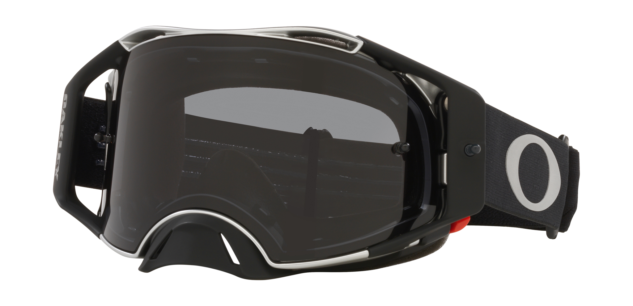 Oakley Motocross Goggle Airbrake MX Tuff Blocks Black Gunmetal - Dark Grey