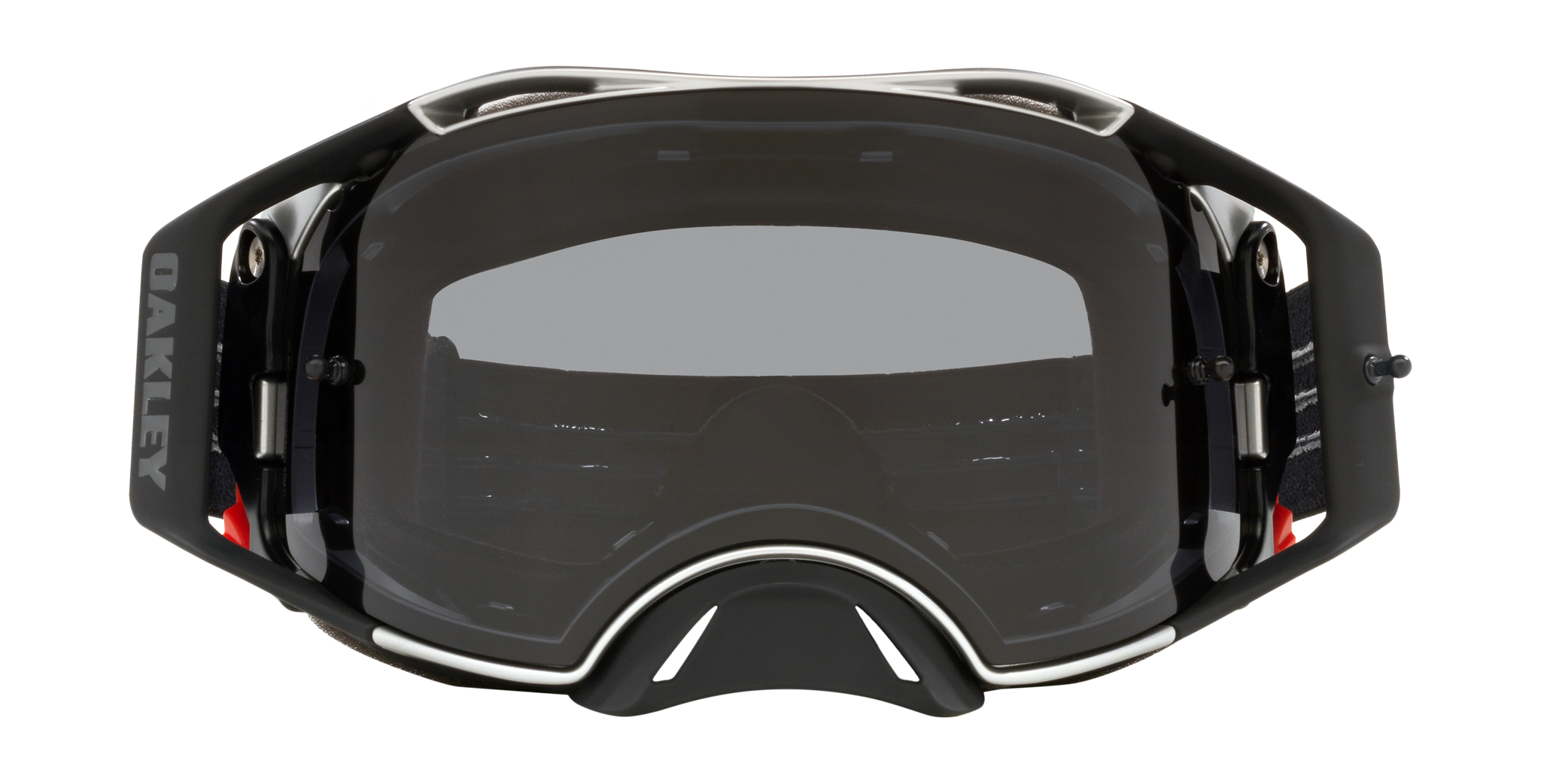 Oakley Motocross Goggle Airbrake MX Tuff Blocks Black Gunmetal - Dark Grey
