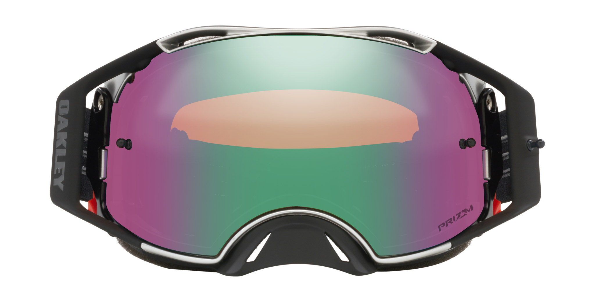 Oakley Motocross Goggle Airbrake MX Tuff Blocks Black Gunmetal - Prizm Jade Iridium