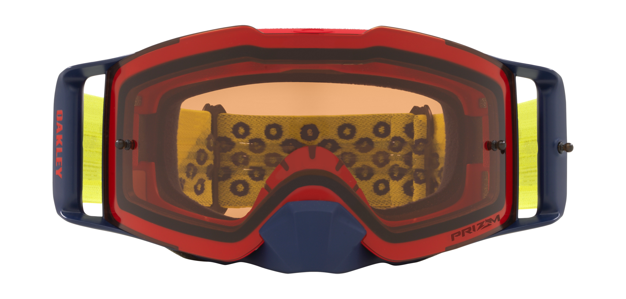 Oakley Motocross Goggle Front Line MX Heritage B1B Yellow Navy - Prizm Bronze