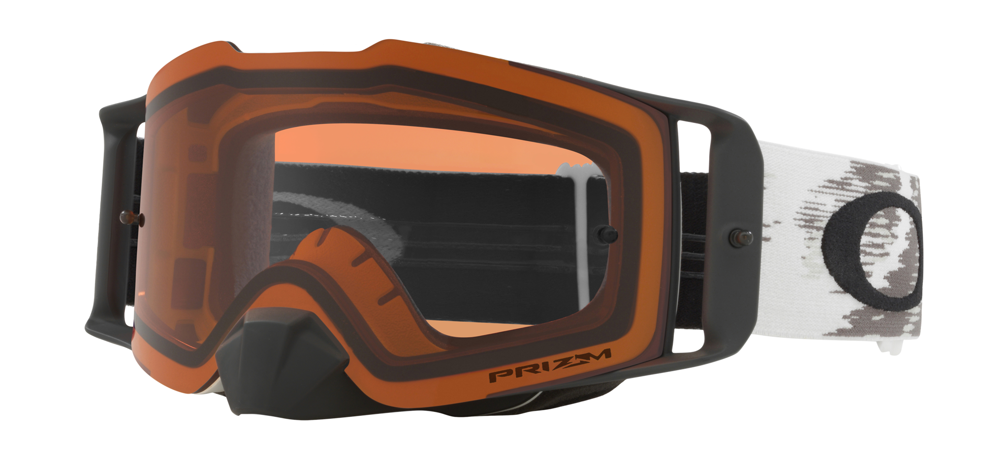 Oakley Motocross Goggle Front Line MX Matte White Speed - Prizm Bronze