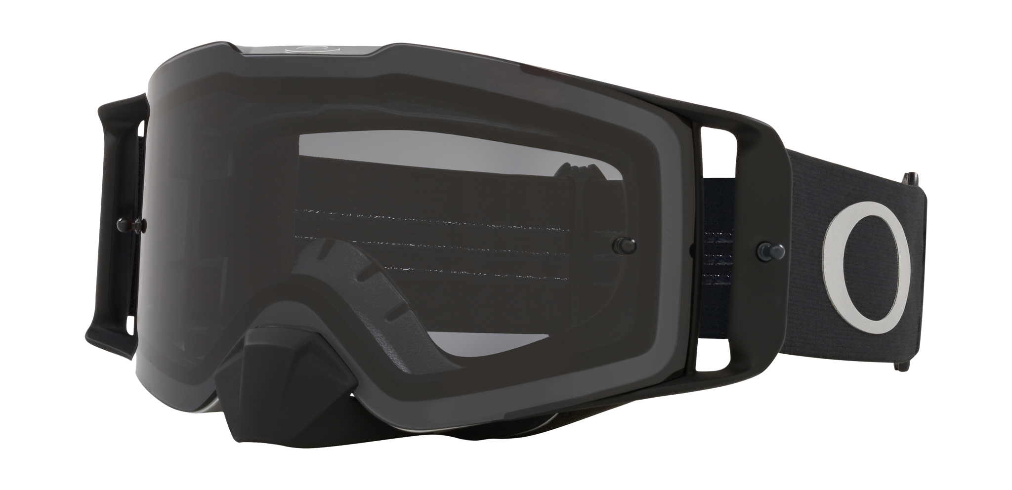 Oakley Motocross Goggle Front Line MX Tuff Blocks Black Gunmetal - Dark Grey