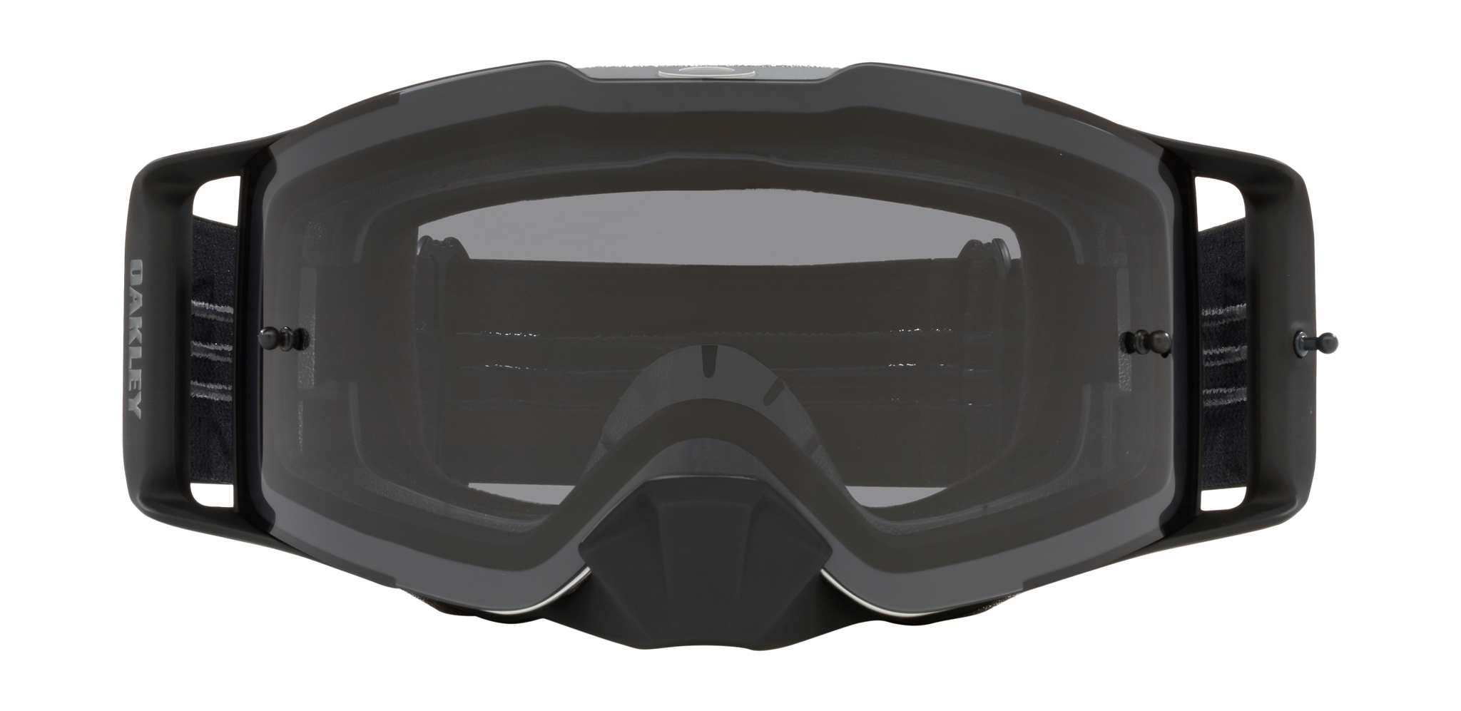 Oakley Motocross Goggle Front Line MX Tuff Blocks Black Gunmetal - Dark Grey