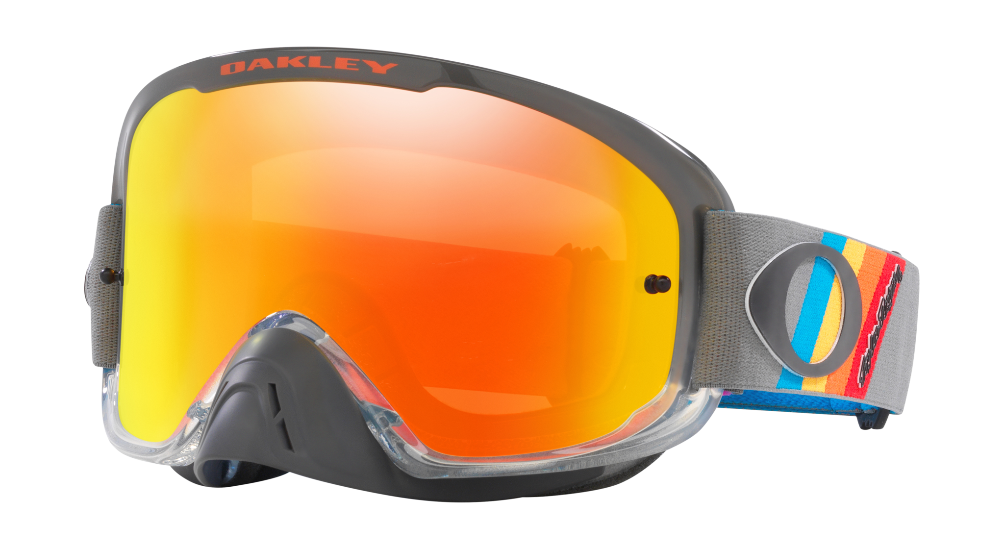 Oakley Motocross Goggle O-frame 2.0 TLD Grey Stripes - Fire Iridium