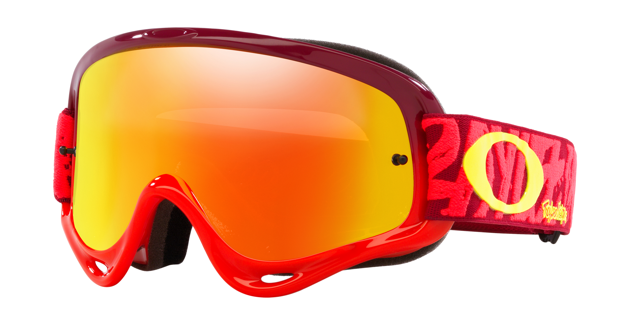 Oakley Motocross Goggle O-frame TLD Painted Red - Fire Iridium