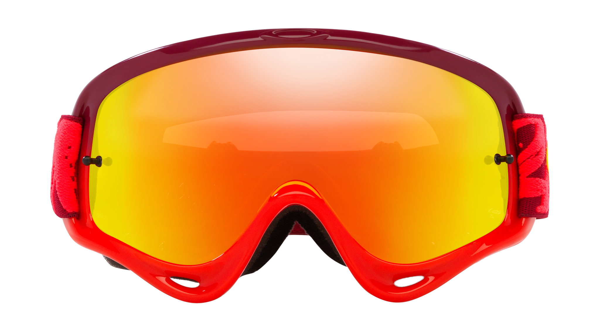 Oakley Motocross Goggle O-frame TLD Painted Red - Fire Iridium