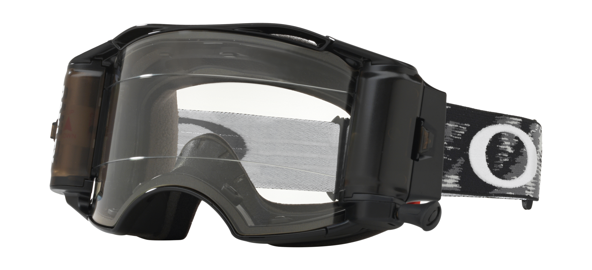 Oakley Motocross Goggle Roll-Off Airbrake MX Jet Black Speed - Clear