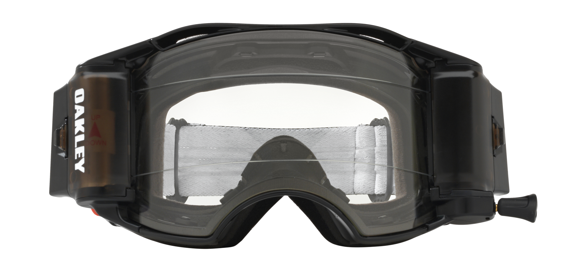 Oakley Motocross Goggle Roll-Off Airbrake MX Jet Black Speed - Clear