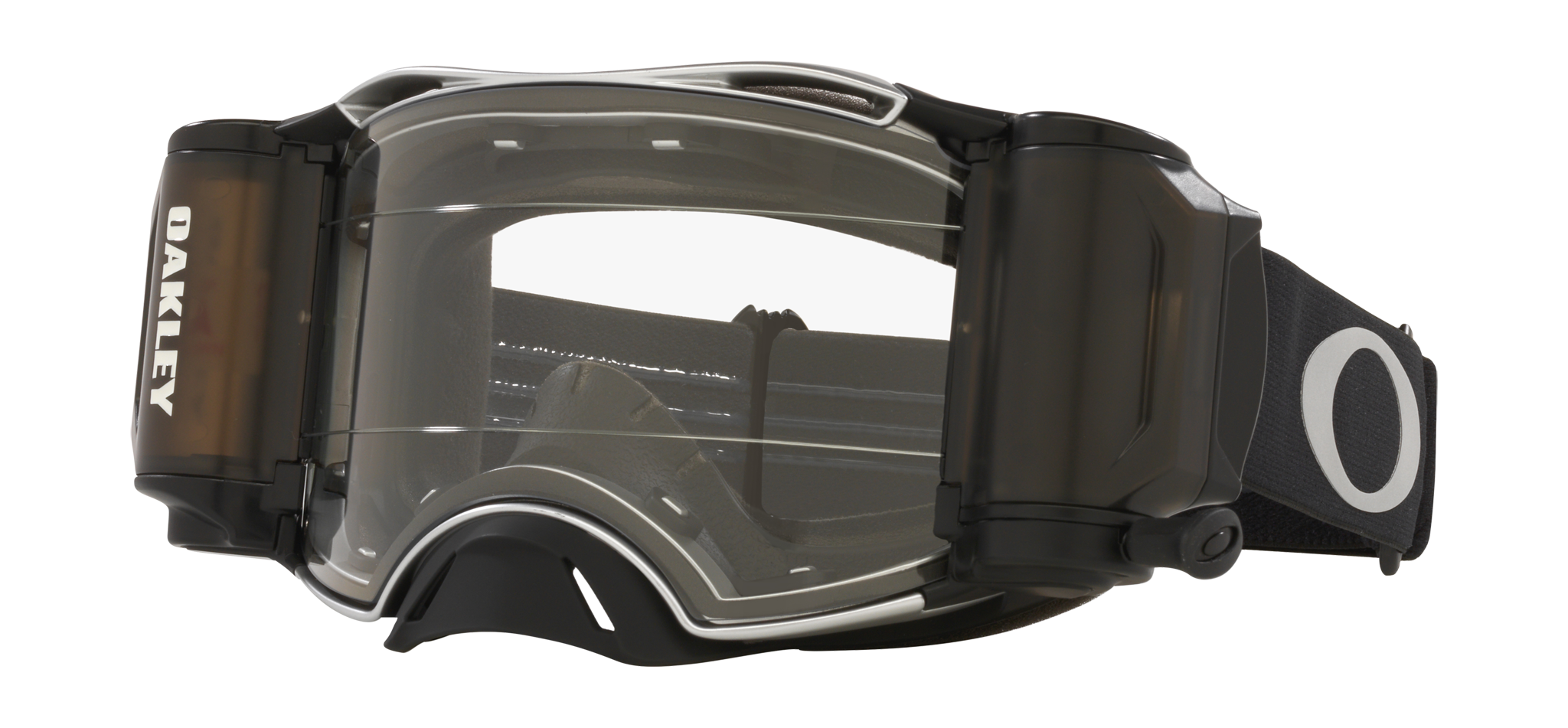 Oakley Motocross Goggle Roll-Off Airbrake MX Tuff Blocks Black Gunmetal - Clear