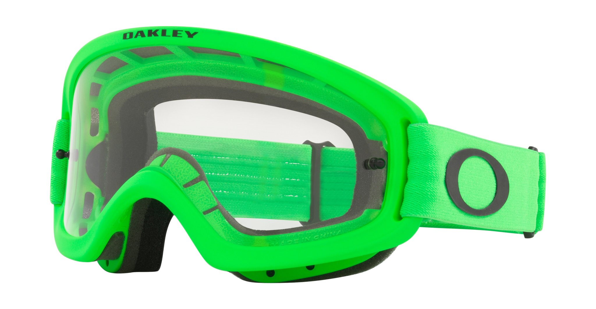 Oakley Youth Motocross Goggle XS O-frame 2.0 Moto Green - Clear