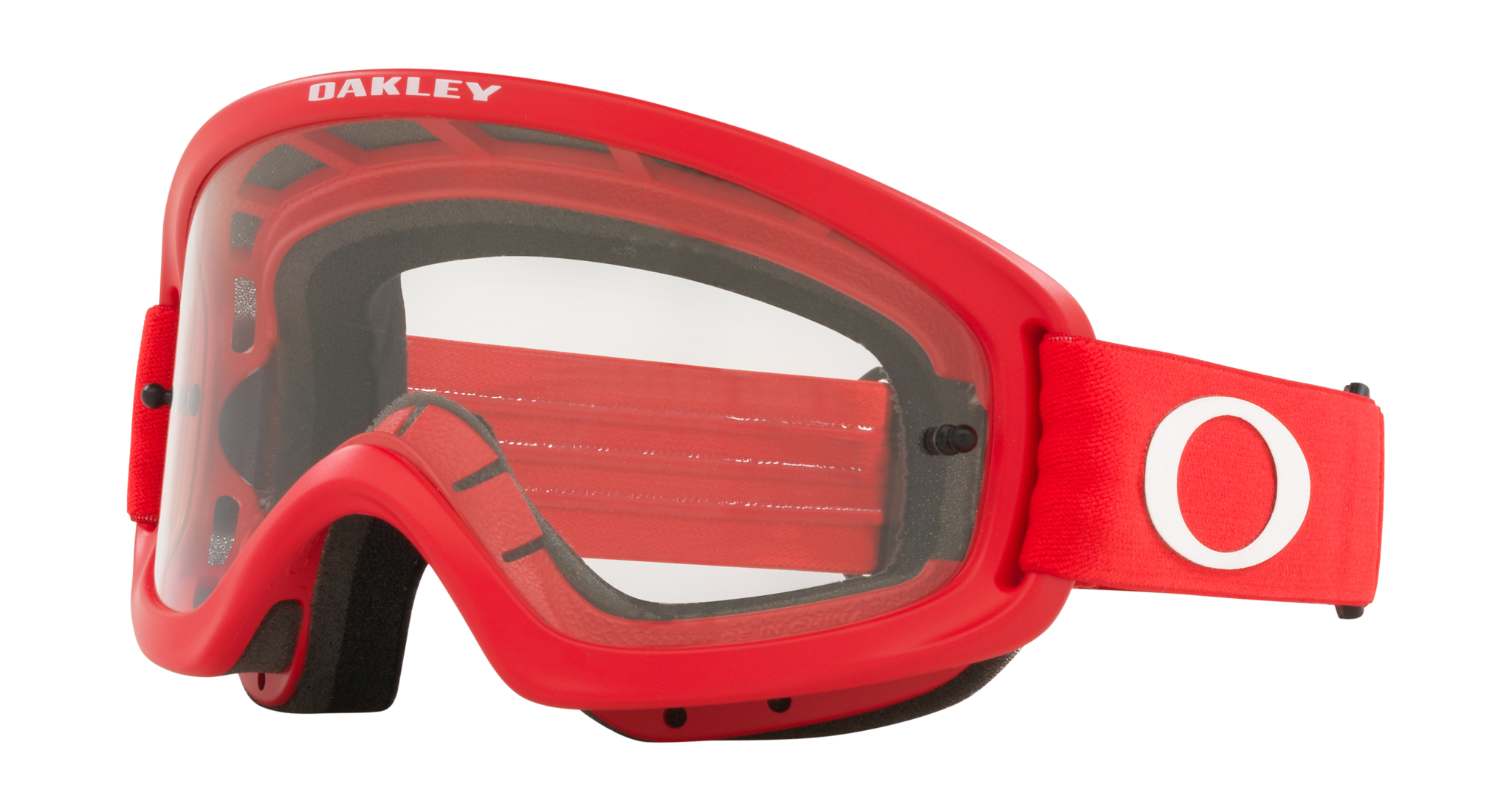Oakley Youth Motocross Goggle XS O-frame 2.0 Moto Red - Clear