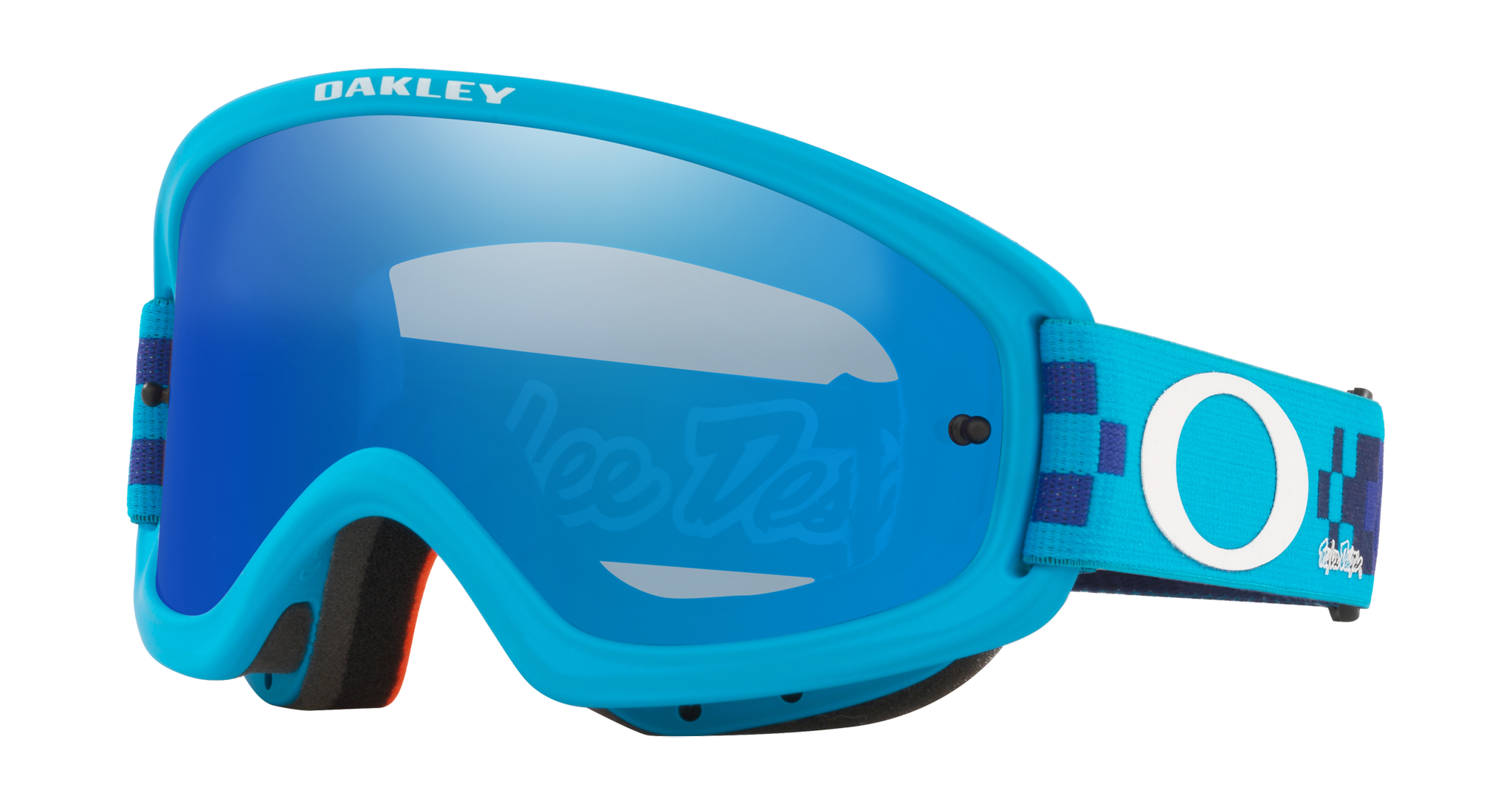 Oakley Youth Motocross Goggle XS O-frame 2.0 TLD Checkerboard Blue - Black Ice Iridium
