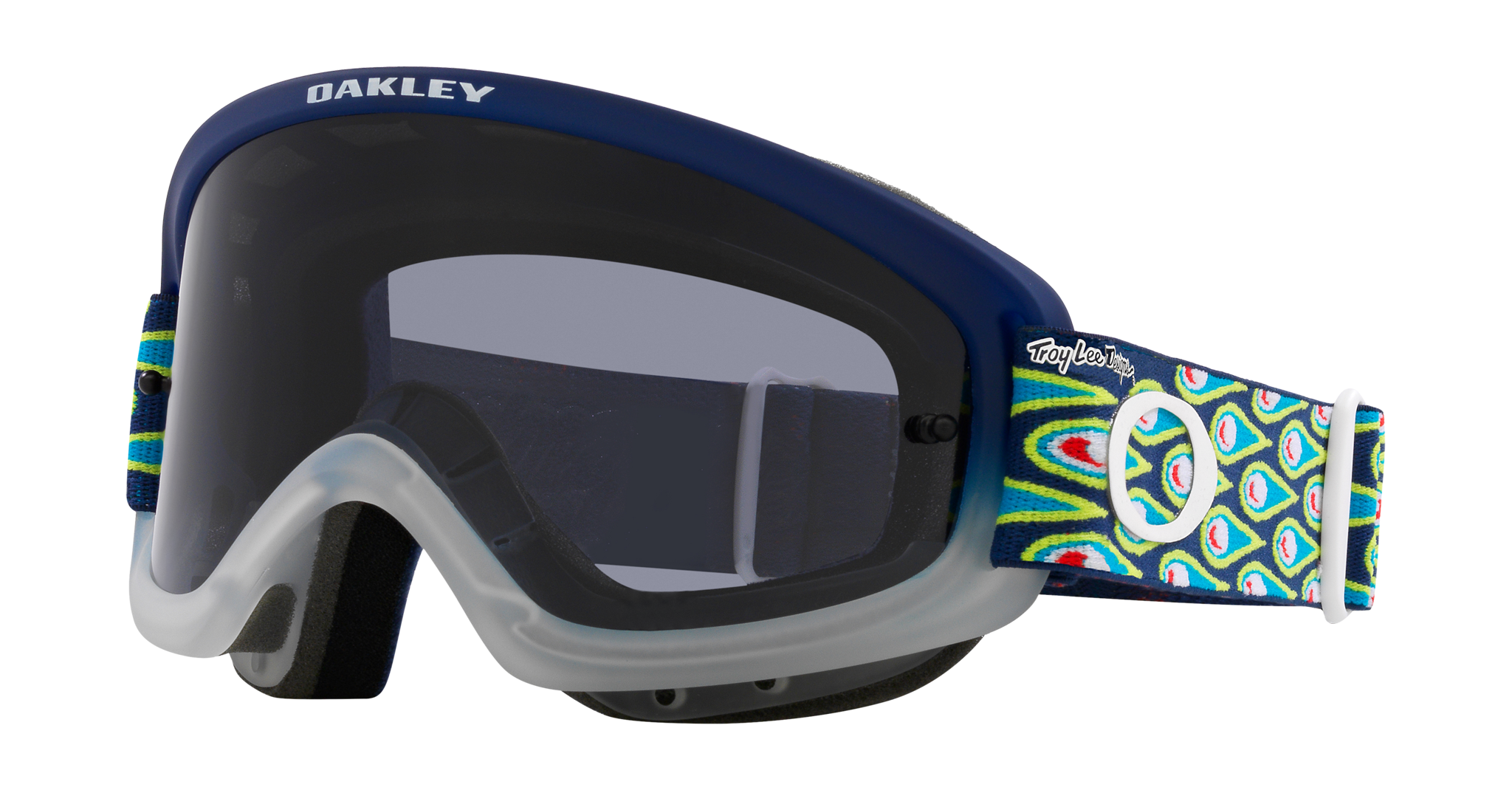 Oakley Youth Motocross Goggle XS O-frame 2.0 TLD Speed Bubbles Navy - Dark Grey