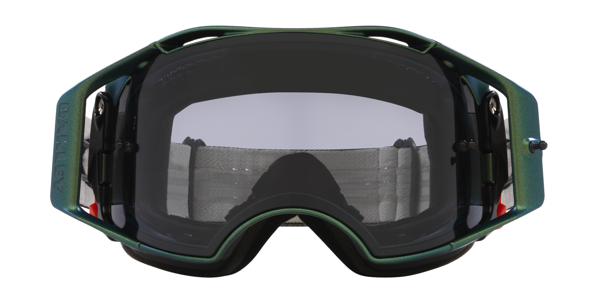 Oakley MTB Goggle Airbrake Black Green Colorshift - Light Grey