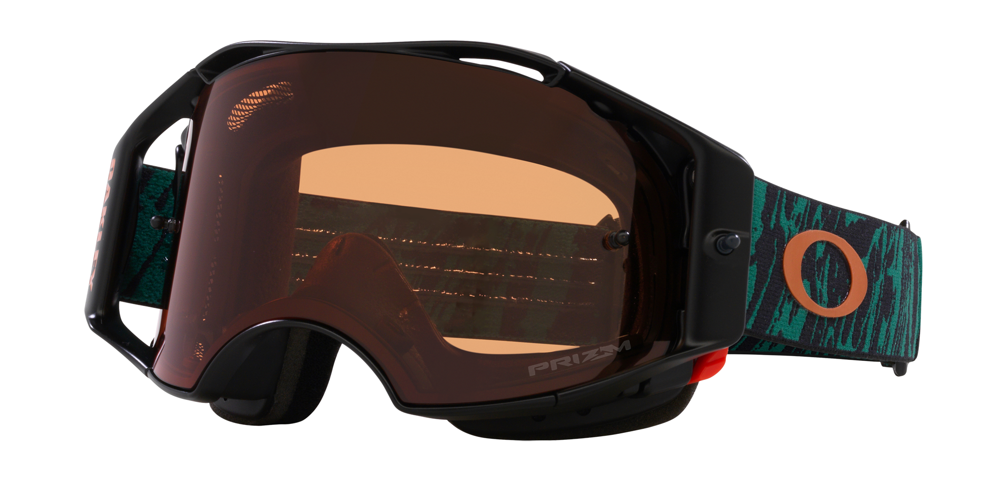 Oakley MTB Goggle Airbrake Viridian Striped - Prizm Bronze