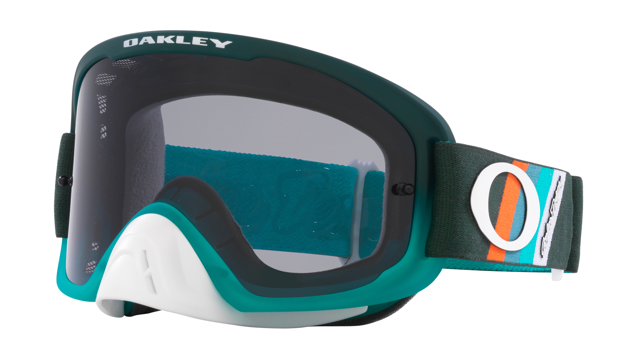 Oakley MTB Goggle O-frame 2.0 TLD Green Stripes - Dark Grey
