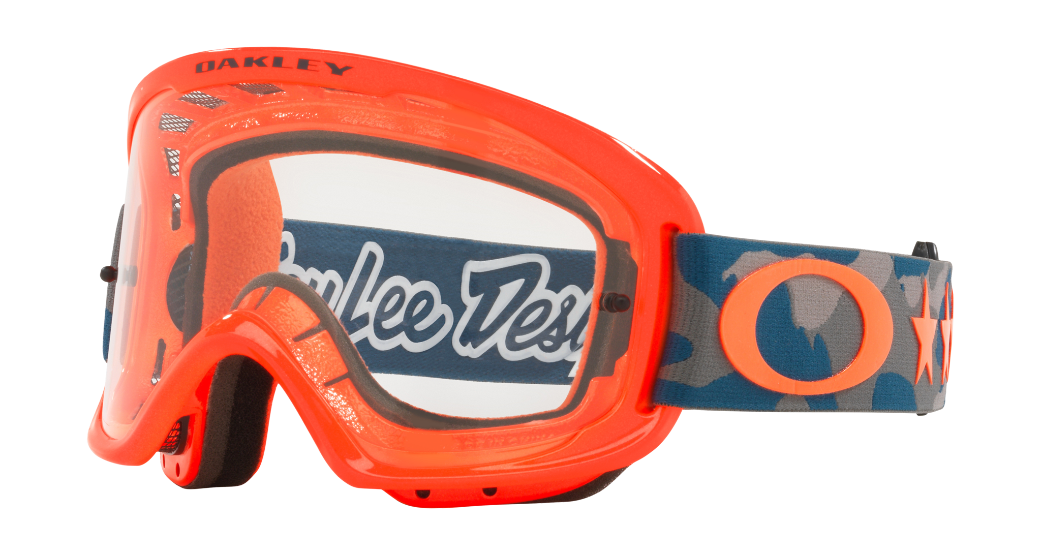Oakley MTB Goggle O-frame 2.0 TLD Star Dazzle Orange Grey - Clear