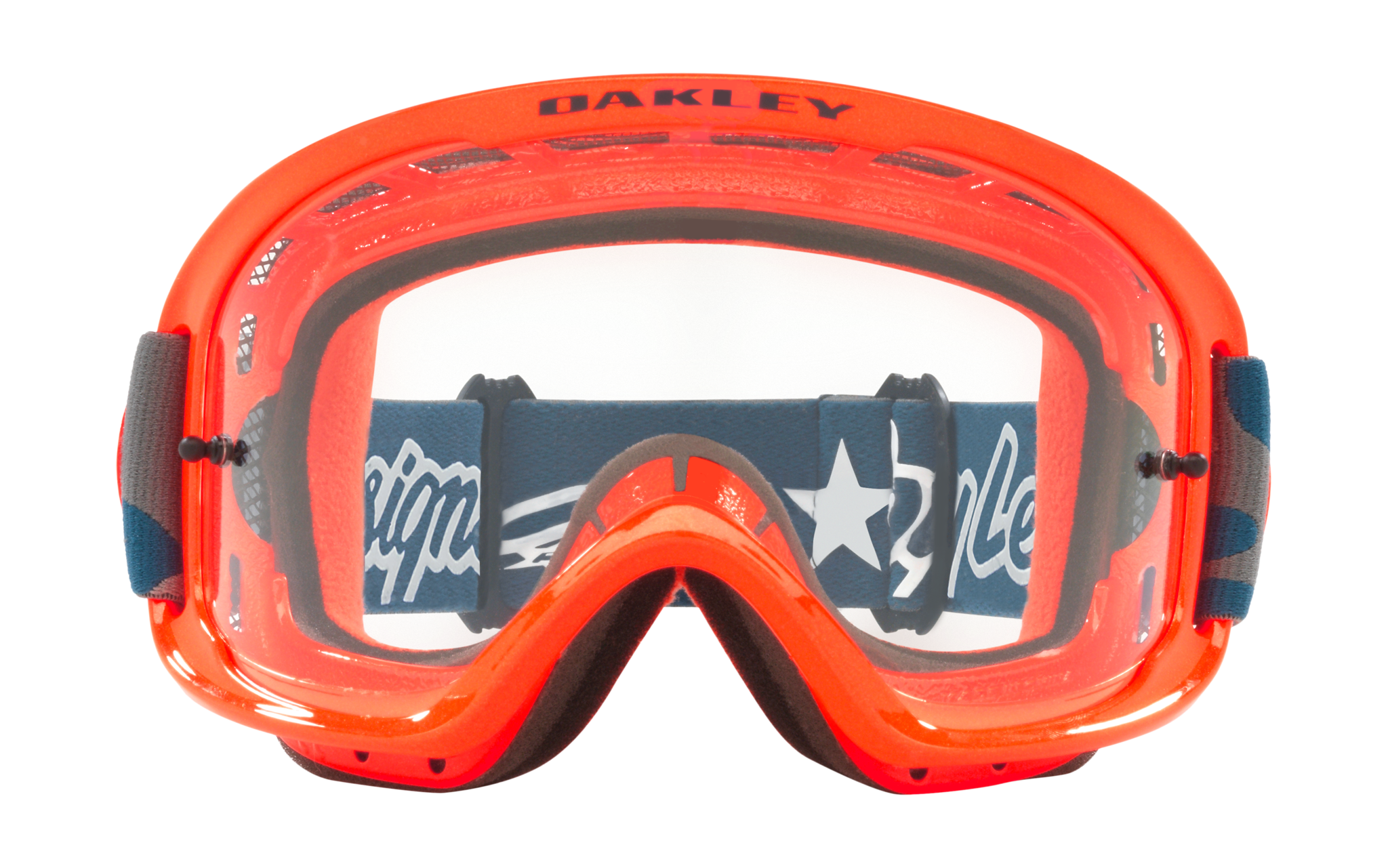 Oakley MTB Goggle O-frame 2.0 TLD Star Dazzle Orange Grey - Clear
