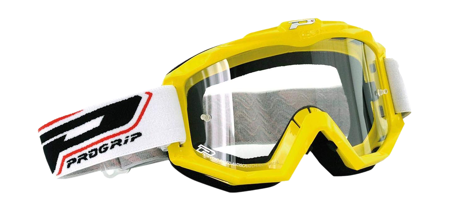 Progrip Motocross Goggle 3201 TR Atzaki - Yellow - Clear